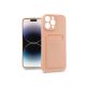 Haffner Card Case kártyatartós szilikon tok - Apple iPhone 14 Pro - pink