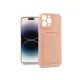 Haffner Card Case kártyatartós szilikon tok - Apple iPhone 14 Pro - pink