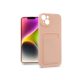 Haffner Card Case kártyatartós szilikon tok - Apple iPhone 14 - pink
