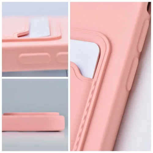 Haffner Card Case kártyatartós szilikon tok - Apple iPhone 14 - pink