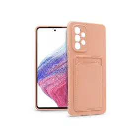   Haffner Card Case kártyatartós szilikon tok - Samsung A536U Galaxy A53 5G - pink