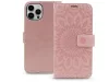 Haffner Mezzo Book Flip oldalra nyíló tok - Apple iPhone 15 Pro - mandala rose gold