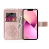 Haffner Mezzo Book Flip oldalra nyíló tok - Apple iPhone 15 Pro - mandala rose gold