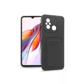   Haffner Card Case kártyatartós szilikon tok - Xiaomi Redmi 12C - fekete