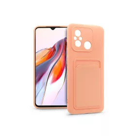   Haffner Card Case kártyatartós szilikon tok - Xiaomi Redmi 12C - pink