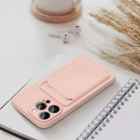   Haffner Card Case kártyatartós szilikon tok - Xiaomi Redmi 12C - pink