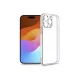 Haffner Clear Case kameravédős szilikon tok - Apple iPhone 15 - átlátszó