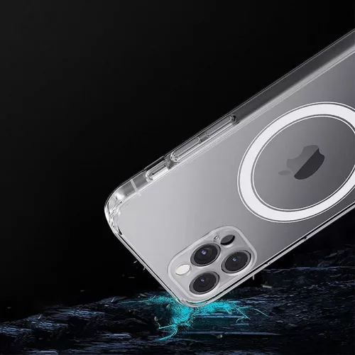 Haffner Clear Mag Cover szilikon tok - Apple iPhone 13 Pro - átlátszó