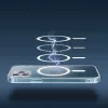 Haffner Clear Mag Cover szilikon tok - Apple iPhone 14 Pro - átlátszó