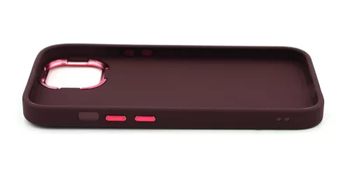 Haffner Frame szilikon tok - Apple iPhone 15 - bíbor