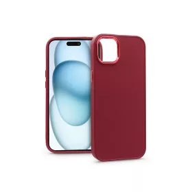 Haffner Frame szilikon tok - Apple iPhone 15 Plus - magenta