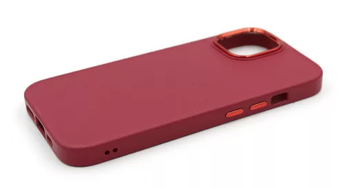 Haffner Frame szilikon tok - Apple iPhone 15 Plus - magenta