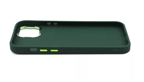 Haffner Frame szilikon tok - Apple iPhone 15 Plus - zöld
