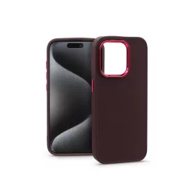 Haffner Frame szilikon tok - Apple iPhone 15 Pro - bíbor