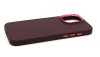Haffner Frame szilikon tok - Apple iPhone 15 Pro Max - bíbor