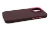 Haffner Frame szilikon tok - Apple iPhone 15 Pro Max - bíbor