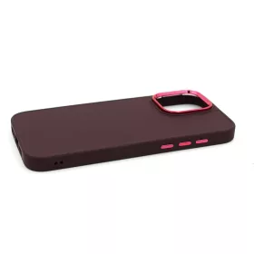   Haffner Frame szilikon tok - Apple iPhone 15 Pro Max - bíbor
