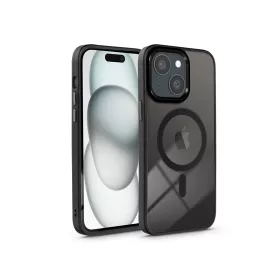   Haffner Edge Mag Cover szilikon tok - Apple iPhone 15 - fekete/átlátszó