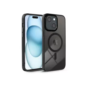   Haffner Edge Mag Cover szilikon tok - Apple iPhone 15 Plus - fekete/átlátszó