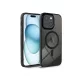 Haffner Edge Mag Cover szilikon tok - Apple iPhone 15 Plus - fekete/átlátszó