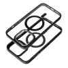 Haffner Edge Mag Cover szilikon tok - Apple iPhone 15 Plus - fekete/átlátszó