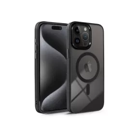   Haffner Edge Mag Cover szilikon tok - Apple iPhone 15 Pro - fekete/átlátszó