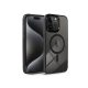 Haffner Edge Mag Cover szilikon tok - Apple iPhone 15 Pro - fekete/átlátszó