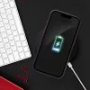 Haffner Edge Mag Cover szilikon tok - Apple iPhone 15 Pro Max - fekete/piros/átlátszó