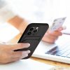 Haffner Card Case kártyatartós szilikon tok - Apple iPhone 15 Plus - fekete