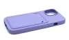 Haffner Card Case kártyatartós szilikon tok - Apple iPhone 15 Pro - lila