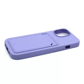   Haffner Card Case kártyatartós szilikon tok - Apple iPhone 15 Pro - lila