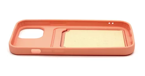 Haffner Card Case kártyatartós szilikon tok - Apple iPhone 15 Pro Max - pink