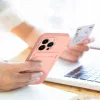 Haffner Card Case kártyatartós szilikon tok - Apple iPhone 15 - pink