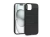 Haffner Carbon szilikon tok - Apple iPhone 15 Plus - fekete
