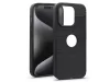 Haffner Carbon szilikon tok - Apple iPhone 15 Pro - fekete