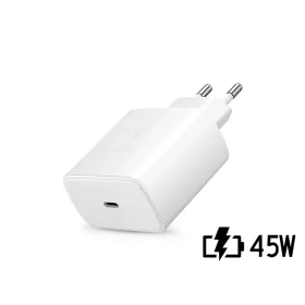   Samsung EP-TA845EWE gyári USB hálózati gyorstöltő adapter 45W PD Type-C - fehér - OEM