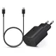 Samsung EP-TA800EBE gyári gyorstöltő adapter 25W + EP-DA705BBE Type-C/Type-C 1m - fekete - OEM