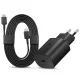 Samsung EP-TA800EBE gyári gyorstöltő adapter 25W + EP-DA767JBE Type-C/Type-C 1,8m - fekete - OEM
