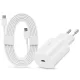 Samsung EP-TA800EWE gyári gyorstöltő adapter 25W + EP-DA767JWE Type-C/Type-C 1,8m - fehér - OEM