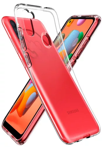 Spigen Liquid Crystal ütésálló tok - Samsung A115F Galaxy A11 - átlátszó
