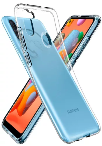 Spigen Liquid Crystal ütésálló tok - Samsung A115F Galaxy A11 - átlátszó