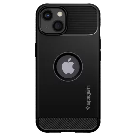   Spigen Rugged Armor ütésálló tok - Apple iPhone 13 - fekete