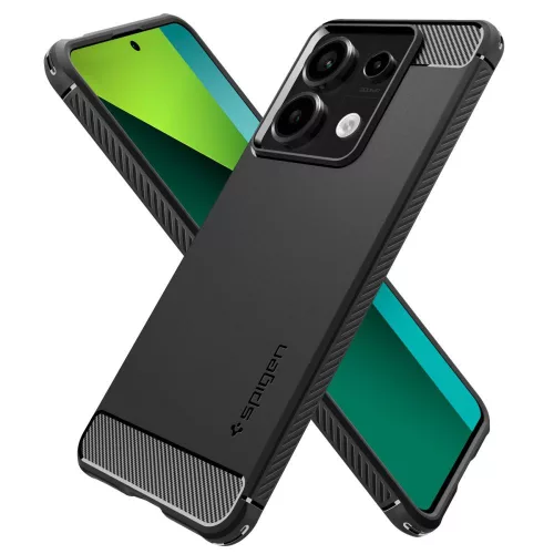 Spigen Rugged Armor ütésálló tok - Xiaomi Redmi Note 13 Pro 5G/Poco X6 5G - fekete