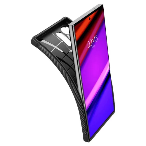 Spigen Rugged Armor ütésálló tok - Samsung SM-S928 Galaxy S24 Ultra - fekete