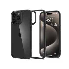   Spigen Ultra Hybrid ütésálló tok - Apple iPhone 15 Pro Max - fekete/átlátszó