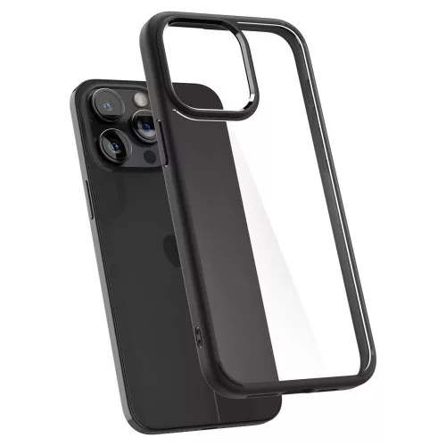 Spigen Ultra Hybrid ütésálló tok - Apple iPhone 15 Pro Max - fekete/átlátszó