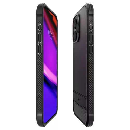 Spigen Rugged Armor MagSafe ütésálló tok - Apple iPhone 15 Pro - fekete