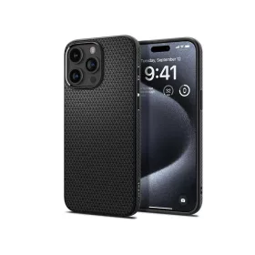   Spigen Liquid Air ütésálló tok - Apple iPhone 15 Pro - fekete