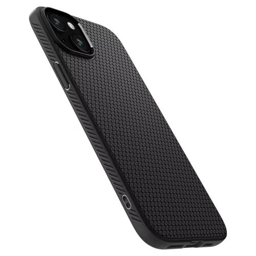 Spigen Liquid Air ütésálló tok - Apple iPhone 15 - fekete