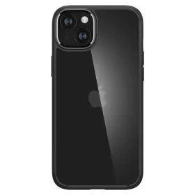  Spigen Ultra Hybrid ütésálló tok - Apple iPhone 15 - fekete/átlátszó